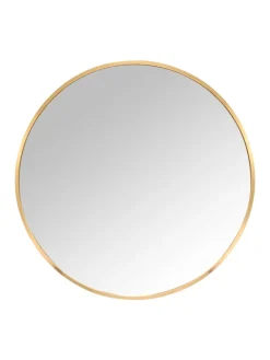 relaxdays Spiegel<Spiegel in Gold - 60 cm