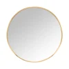 relaxdays Spiegel<Spiegel in Gold - 40 cm
