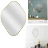 Rétro Chic Spiegel<Spiegel in Gold - (L)60 x (B)44 cm