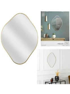 Rétro Chic Spiegel<Spiegel in Gold - (L)60 x (B)44 cm