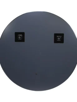 THE HOME DECO FACTORY Spiegel<Spiegel in Schwarz - Ø 55 cm