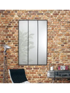 The Concept Factory Spiegel<Spiegel in Schwarz - (B)75 x (H)115 cm
