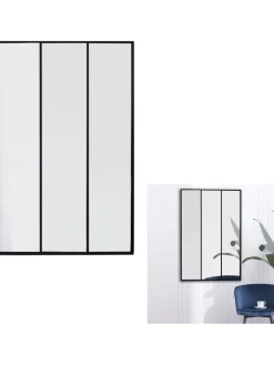 The Concept Factory Spiegel<Spiegel in Schwarz - (B)75 x (H)115 cm
