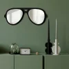 ABERTO DESIGN Spiegel<Spiegel in Schwarz - (B)70 x (H)28 cm