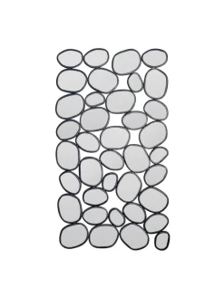 FineBuy Spiegel<Spiegel in Schwarz / Glas / 56x3x99