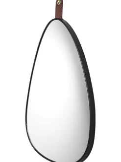 Rétro Chic Spiegel<Spiegel in Schwarz - (H)60,5 cm