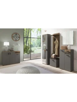 byLiving Spiegel<Spiegel Jakob in Anthrazit - (B) 60 x (H) 70 x (T) 2 cm