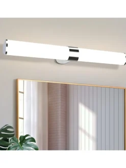 ZMH Wandleuchten<Spiegelleuchte LED in Chrom 15W 4000K Neutralweiß IP44 L 60CM