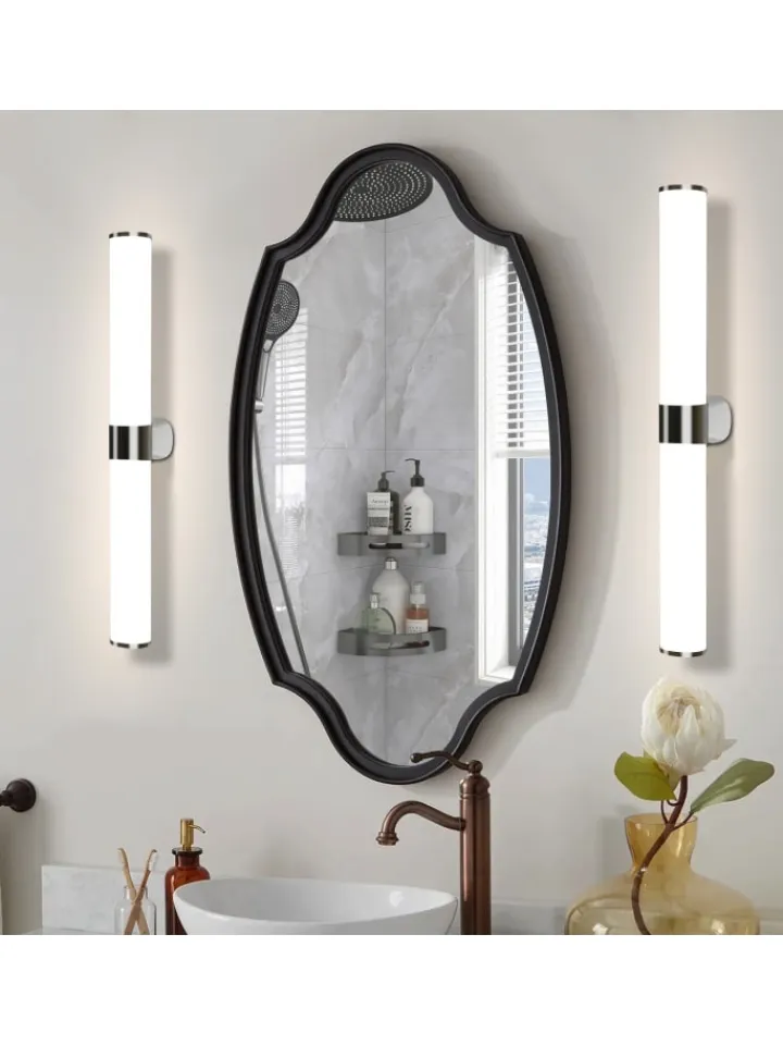 ZMH Wandleuchten<Spiegelleuchte LED in Chrom 15W 4000K Neutralweiß IP44 L 60CM