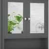 COSTWAY Badmöbel|Badezimmermöbel<Spiegelschrank Badezimmer in Grau