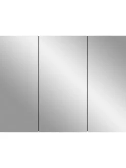 xonox.home Badmöbel|Badezimmermöbel<Spiegelschrank in grau/grau - (B) 80 x (H) 60 x (T) 15