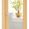 COSTWAY Badmöbel|Badezimmermöbel<Spiegelschrank in Hellbraun