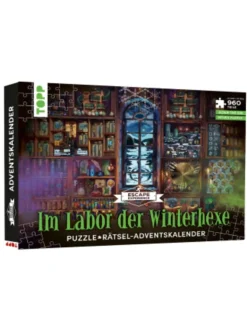 Frech Adventskalender<Spiel - Puzzle-Rätsel-Adventskalender: Im Labor der Winterhexe - 24 Puzzle