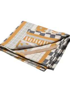 David Fussenegger Wohndecken & Plaids<Spieldecke "Nova - Mustermix" in Gelb/ Grau