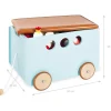 Pinolino Kisten & Körbe<Spielzeugkiste "Jim" in Hellblau - (L)50 x (B)36 x (H)36 cm