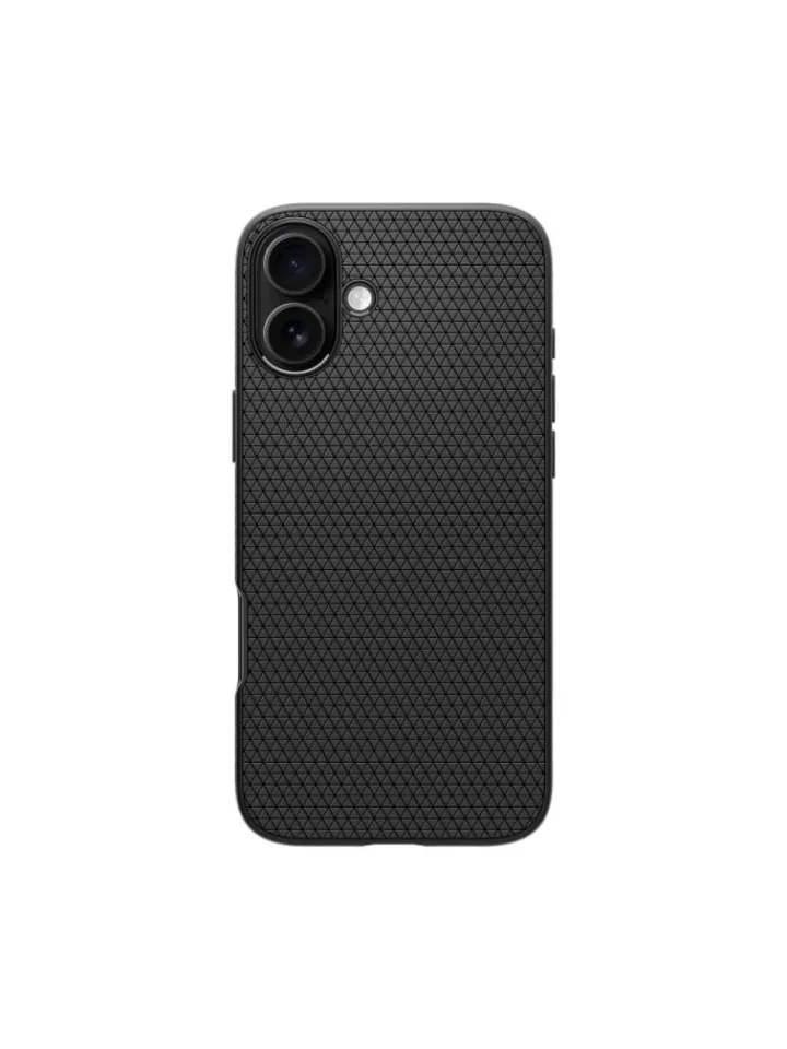 Spigen Smartphones & Zubehör<Liquid Air Hülle iPhone 16 Schwarz in Schwarz