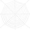 CHAKS Partyzubehör & -Dekoration<Spinnennetz in Weiß - Ø 300 cm
