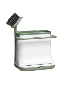 Chefware Weitere Haushaltshelfer<Spülbecken-Organizer in Weiß/ Grün - (B)13,5 x (H)15,5 x (T)10,5 cm