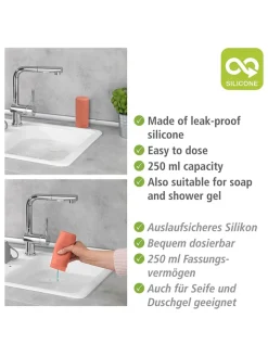 Wenko Putz- & Waschutensilien<Spülmittelspender "Easy Squeez-e" in Rot - 250 ml