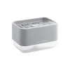 InnovaGoods Putz- & Waschutensilien<Spülmittelspender in Grau - (B)15 x (H)9 x (T)10,5 cm