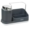 5five Simply Smart Putz- & Waschutensilien<Spülmittelspender mit Organizer in grau
