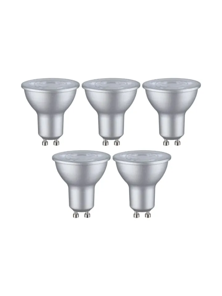 paulmann Leuchtmittel<Standard 230V LED Reflektor Reflektor GU10 460lm 4,9W 2700K Weißaluminium E