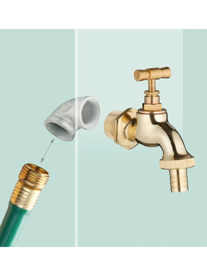 relaxdays Gartendekoration<Standbrunnen in Braun - (B)21 x (H)81 x (T)24,5 cm