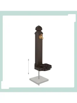 relaxdays Gartendekoration<Standbrunnen in Braun - (B)29 x (H)77 x (T)33,5 cm