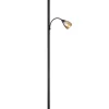 Globo lighting Stehleuchten<Standleuchte "Blade" in Schwarz/ Grau - (H)178 cm
