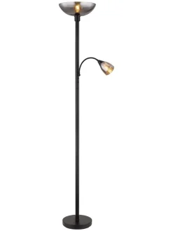 Globo lighting Stehleuchten<Standleuchte "Blade" in Schwarz/ Grau - (H)178 cm