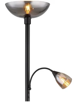 Globo lighting Stehleuchten<Standleuchte "Blade" in Schwarz/ Grau - (H)178 cm