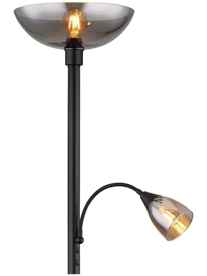 Globo lighting Stehleuchten<Standleuchte "Blade" in Schwarz/ Grau - (H)178 cm