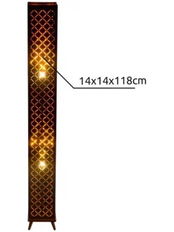 Globo lighting Stehleuchten<Standleuchte "Clarke" in Schwarz - (H)118 cm