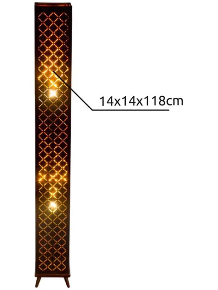 Globo lighting Stehleuchten<Standleuchte "Clarke" in Schwarz - (H)118 cm