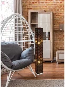 Globo lighting Stehleuchten<Standleuchte "Clarke" in Schwarz - (H)118 cm