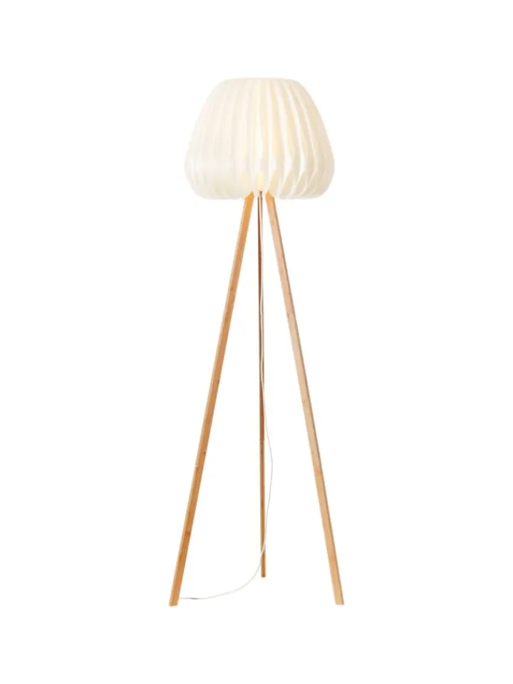 Brilliant Stehleuchten<Standleuchte, dreibeinig Inna ⌀ 62 cm in holz hell/weiß
