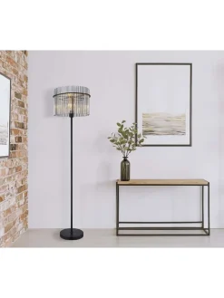 Globo lighting Stehleuchten<Standleuchte "Gorley" in Schwarz/ Grau - (H)152 cm