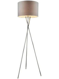 Globo lighting Stehleuchten<Standleuchte "Gustav" in Grau - (H)160 x Ø 62 cm