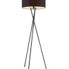 Globo lighting Stehleuchten<Standleuchte "Gustav" in Schwarz - (H)160 x Ø 62 cm