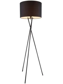 Globo lighting Stehleuchten<Standleuchte "Gustav" in Schwarz - (H)160 x Ø 62 cm