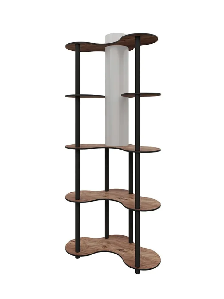 ABERTO DESIGN Stehleuchten<Standleuchte in Braun/ Schwarz - (B)65 x (H)150 x (T)35 cm