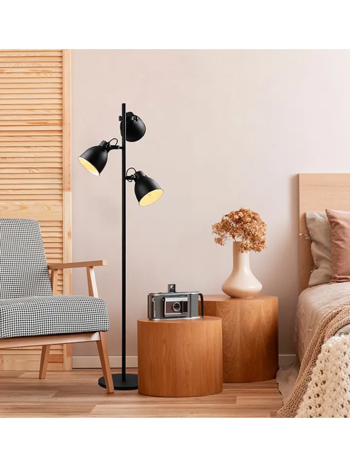 ABERTO DESIGN Stehleuchten<Standleuchte in Schwarz - (H)162 cm