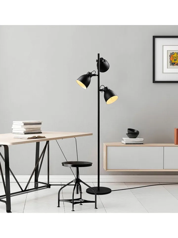ABERTO DESIGN Stehleuchten<Standleuchte in Schwarz - (H)162 cm