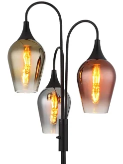 Globo lighting Stehleuchten<Standleuchte ''Lavus'' in Schwarz - (H)165 x Ø 43 cm
