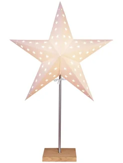 STAR Trading Stehleuchten<Standleuchte "Leo" in Beige - (B)43 x (H)65 cm