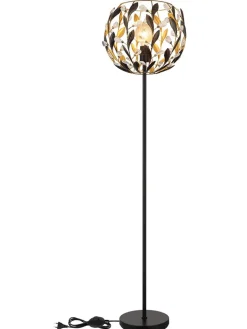 Globo lighting Stehleuchten<Standleuchte "Mika" in Gold/ Schwarz - (H)157 cm