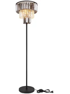 Globo lighting Stehleuchten<Standleuchte "Naxis" in Schwarz/ Grau - (H)160 x Ø 40 cm