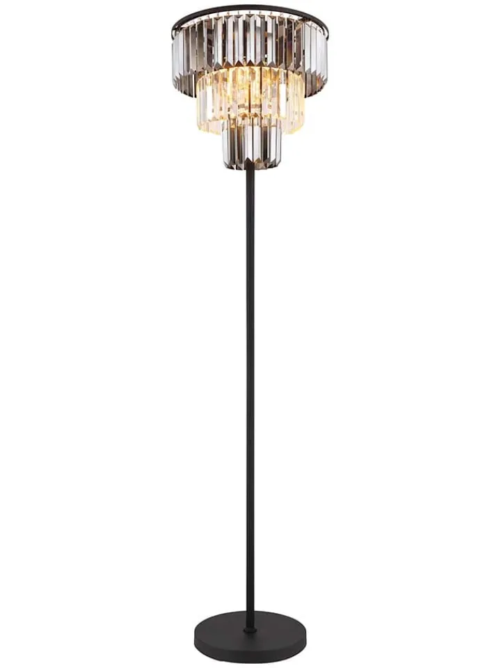 Globo lighting Stehleuchten<Standleuchte "Naxis" in Schwarz/ Grau - (H)160 x Ø 40 cm