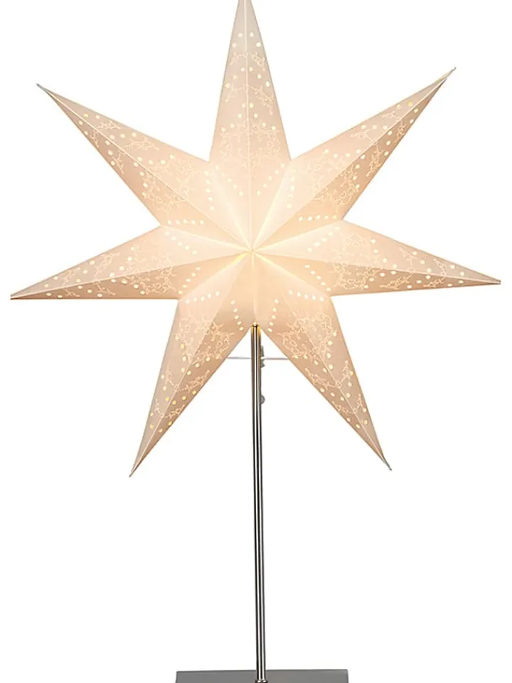 STAR Trading Stehleuchten<Standleuchte "Sensy" in Creme - (B)54 x (H)78 cm