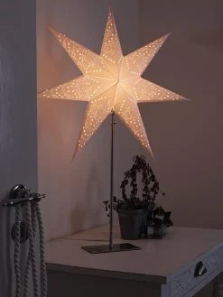 STAR Trading Stehleuchten<Standleuchte "Sensy" in Creme - (B)54 x (H)78 cm